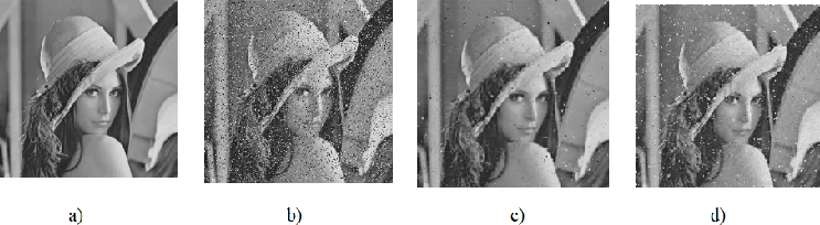 The algorithm of the impulse noise filtration in images based on an   algorithm of community detection in graphs