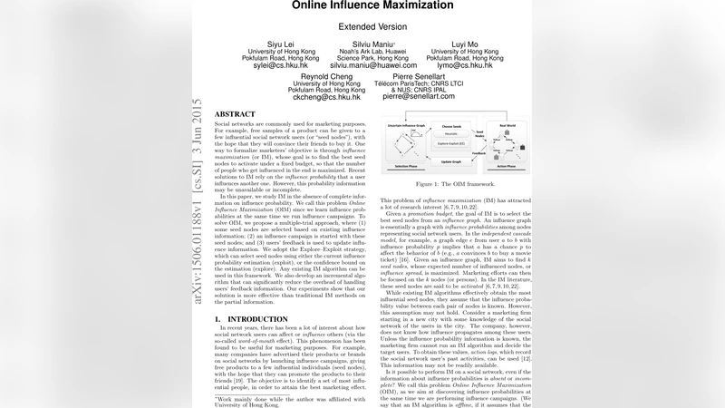 Online Influence Maximization (Extended Version)