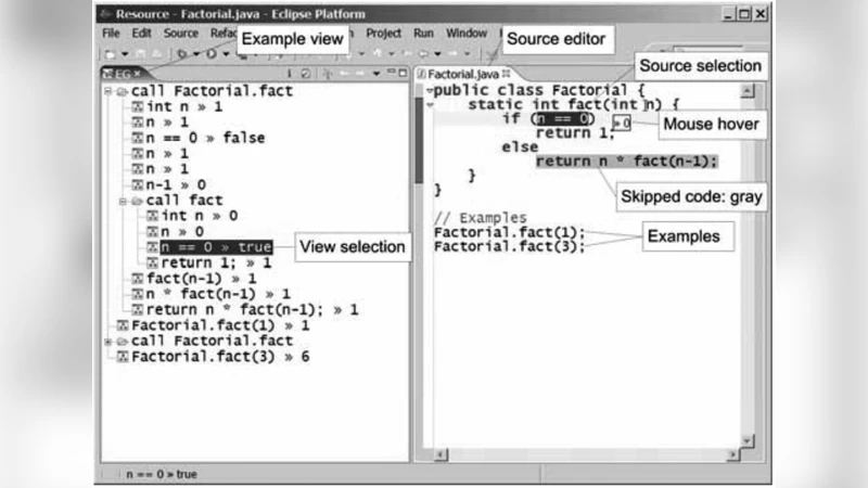 Babylonian-style Programming: Design and Implementation of an   Integration of Live Examples into General-purpose Source Code