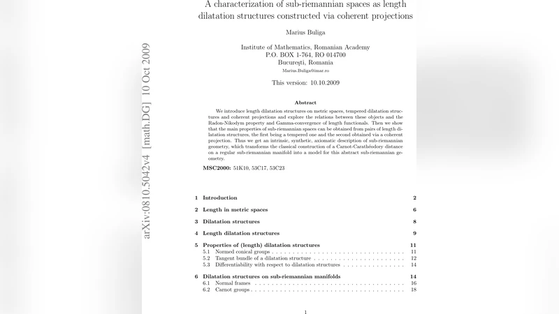 A characterization of sub-riemannian spaces as length dilatation   structures constructed via coherent projections