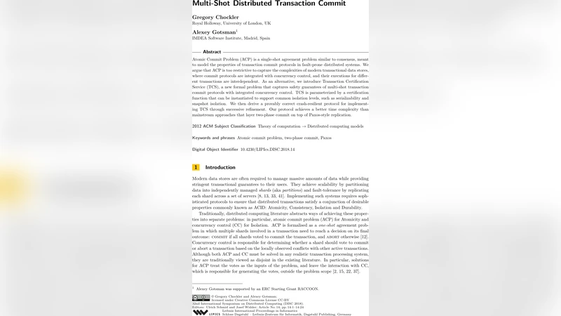 Multi-Shot Distributed Transaction Commit (Extended Version)