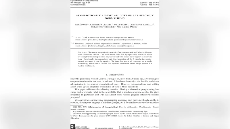 Asymptotically almost all lambda-terms are strongly normalizing