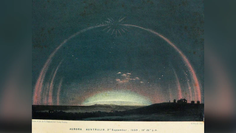 Low-Latitude Aurorae during the Extreme Space Weather Events in 1859