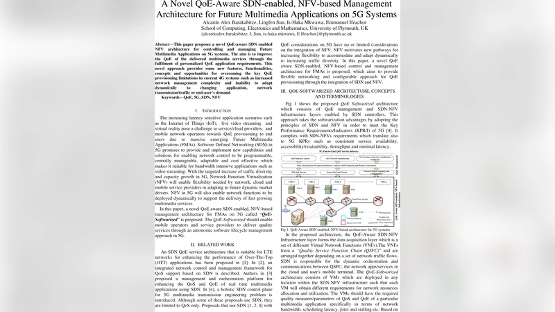 A Novel QoE-Aware SDN-enabled, NFV-based Management Architecture for   Future Multimedia Applications on 5G Systems
