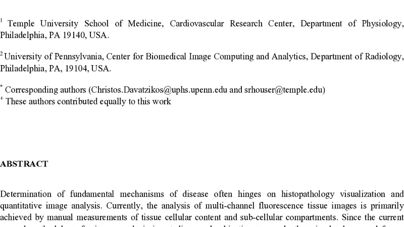 Nuquantus: Machine learning software for the characterization and   quantification of cell nuclei in complex immunofluorescent tissue images