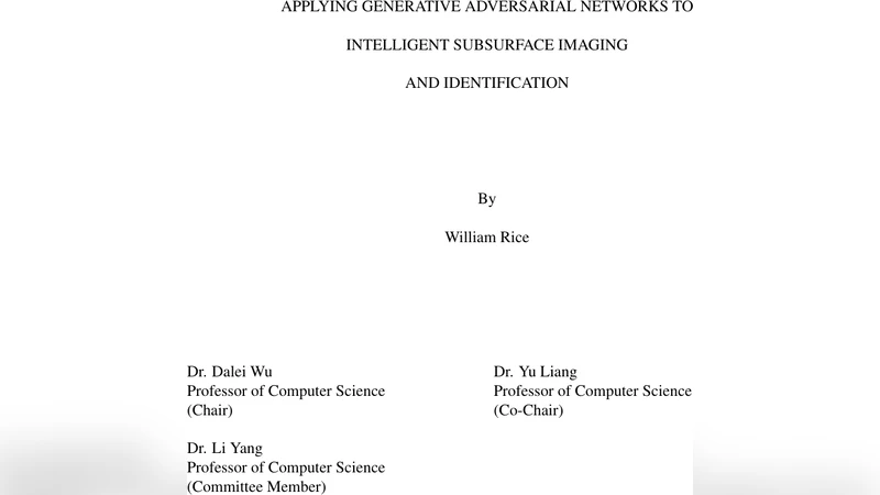 Applying Generative Adversarial Networks to Intelligent Subsurface   Imaging and Identification
