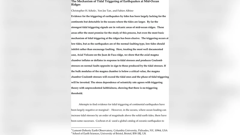 The Mechanism of Tidal Triggering of Earthquakes at Mid-Ocean Ridges