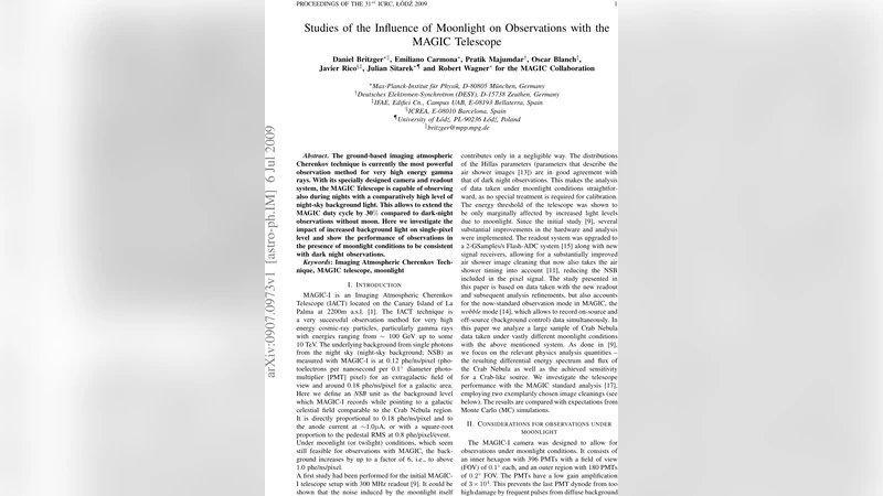 Studies of the Influence of Moonlight on Observations with the MAGIC   Telescope