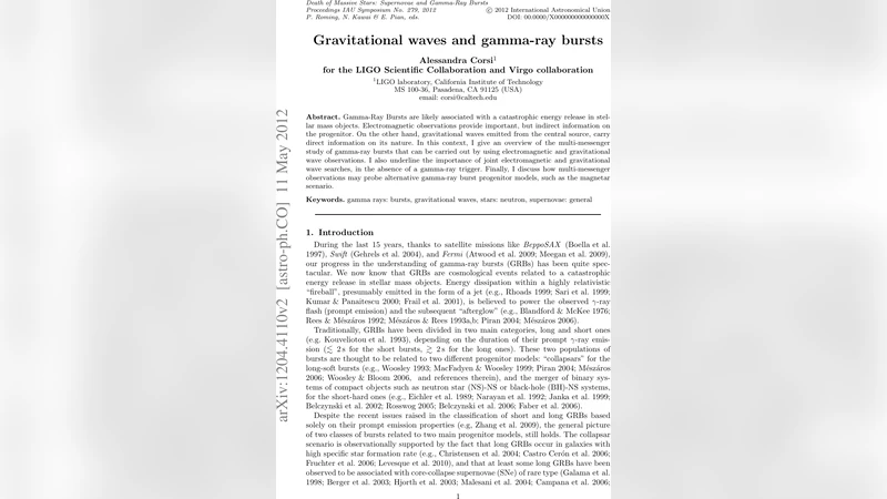 Gravitational waves and gamma-ray bursts