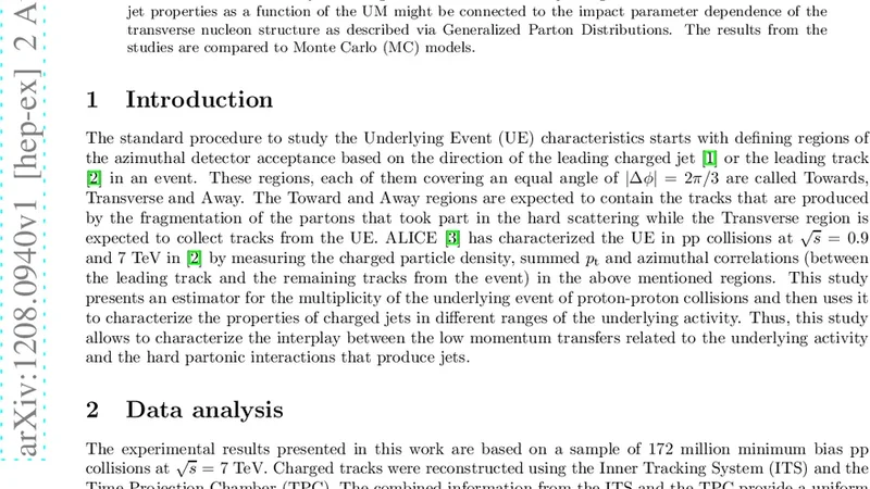 Connecting the underlying event with jet properties in pp collisions at   $sqrt{s}$ = 7 TeV with the ALICE experiment