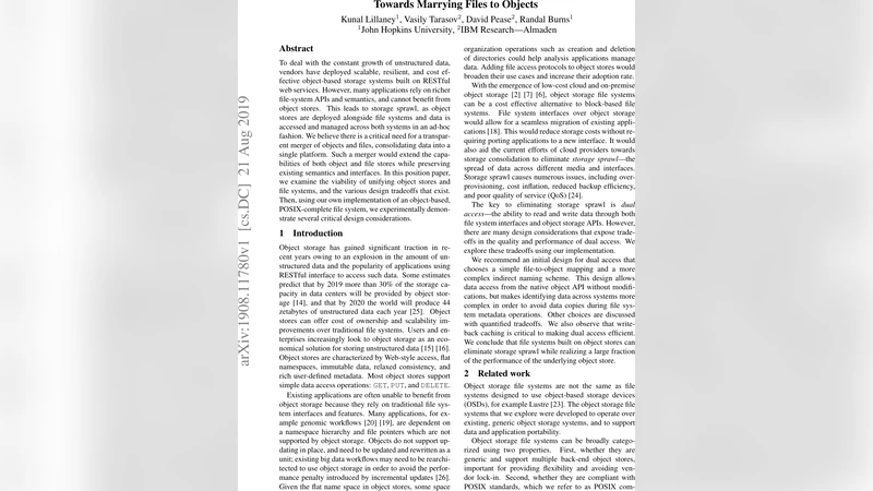 Towards Marrying Files to Objects