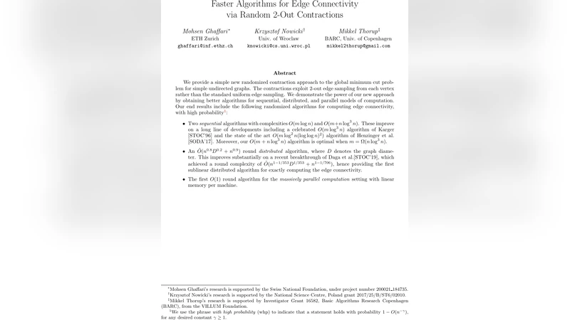 Faster Algorithms for Edge Connectivity via Random $2$-Out Contractions