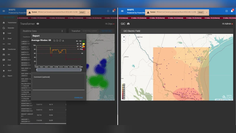 W4IPS: A Web-based Interactive Power System Simulation Environment For   Power System Security Analysis