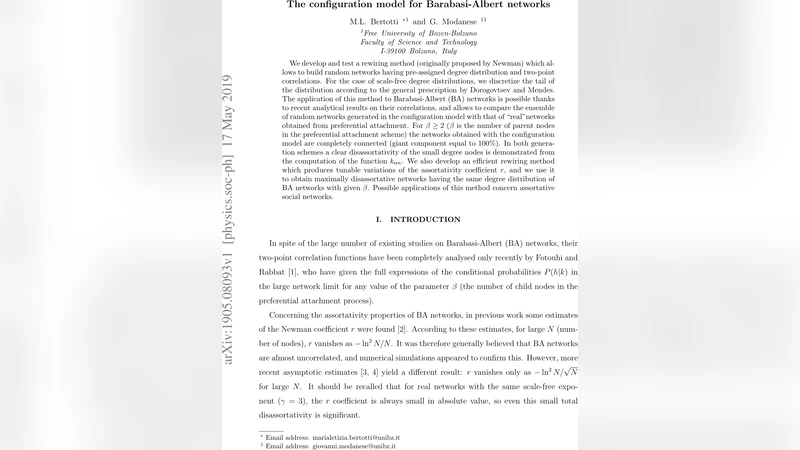 The configuration model for Barabasi-Albert networks
