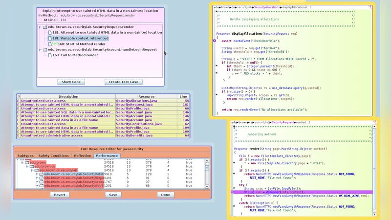 Continuous Flow Analysis to Detect Security Problems
