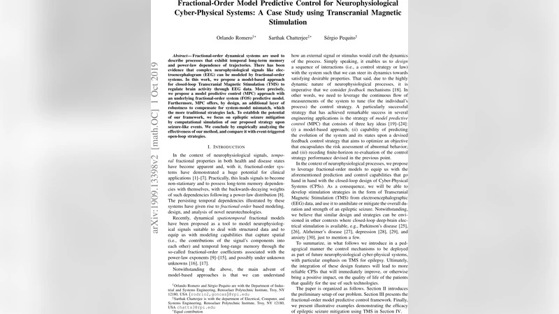 Fractional-Order Model Predictive Control for Neurophysiological   Cyber-Physical Systems: A Case Study using Transcranial Magnetic Stimulation