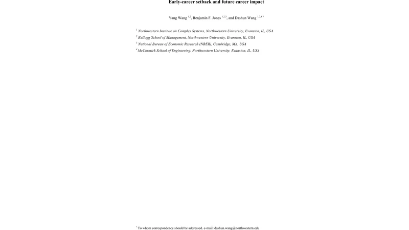 Early-career setback and future career impact