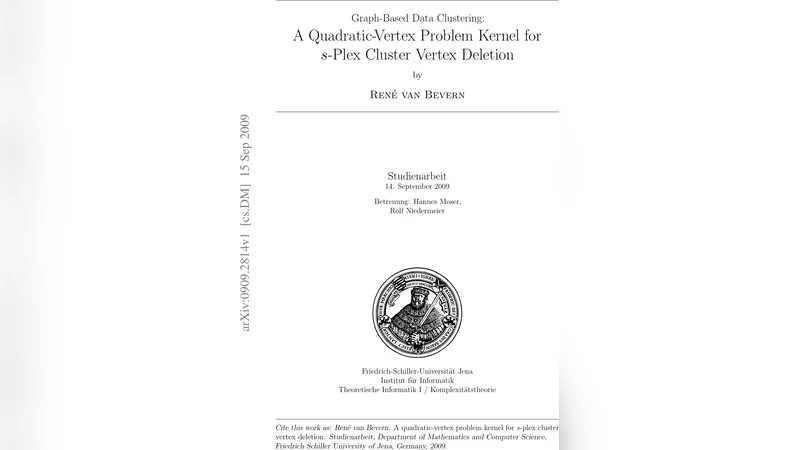 Graph-based data clustering: a quadratic-vertex problem kernel for   s-Plex Cluster Vertex Deletion