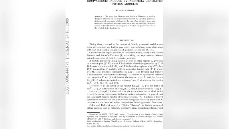 Equivalences induced by infinitely generated tilting modules