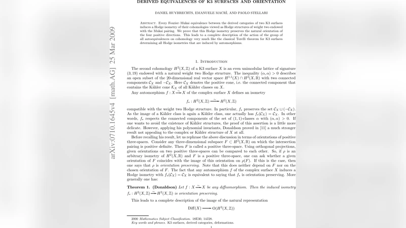 Derived equivalences of K3 surfaces and orientation