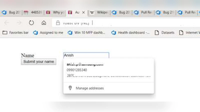 Field Label Prediction for Autofill in Web Browsers