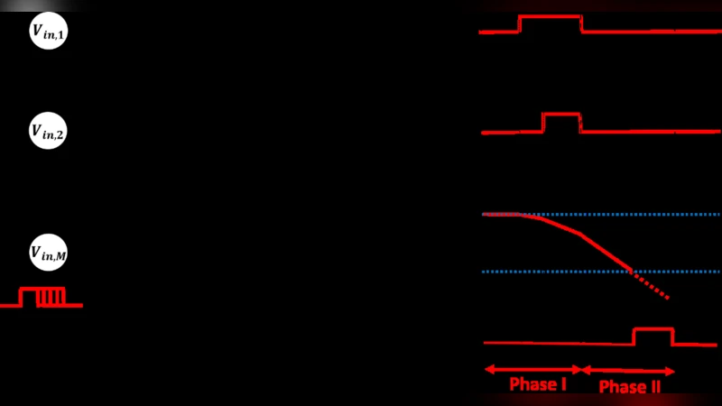 Energy-Efficient Moderate Precision Time-Domain Mixed-signal   Vector-by-Matrix Multiplier Exploiting 1T-1R Arrays