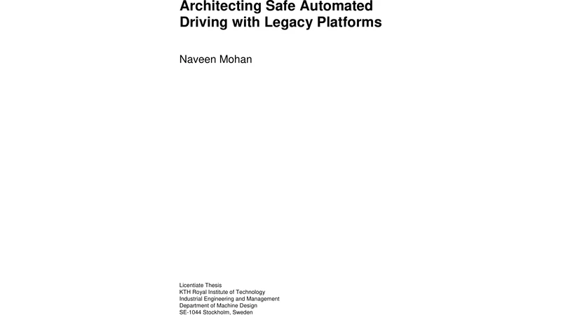 Architecting Safe Automated Driving with Legacy Platforms