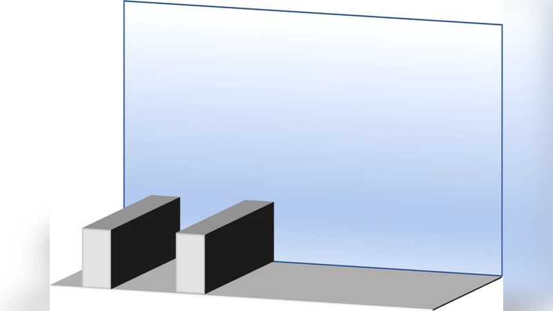 On the Flow Past an Array of Two-Dimensional Street Canyons Between   Slender Buildings
