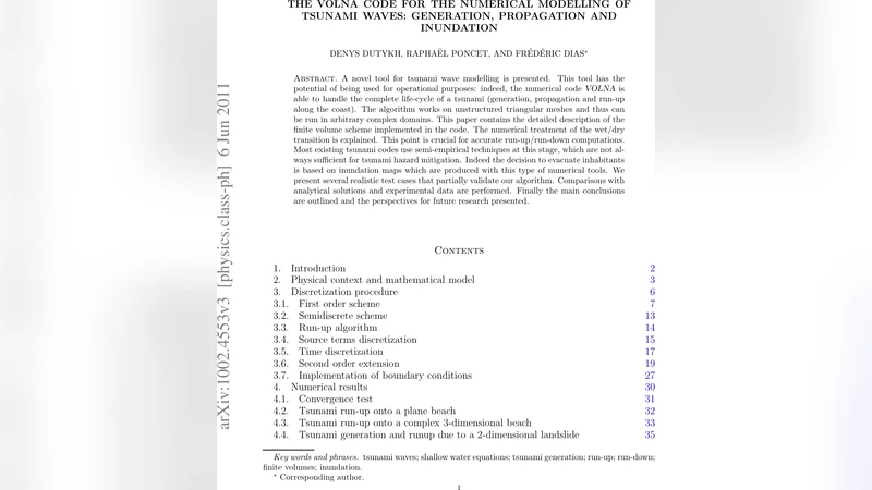 The VOLNA code for the numerical modelling of tsunami waves: generation,   propagation and inundation