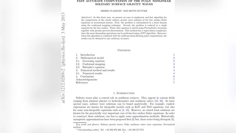 Fast accurate computation of the fully nonlinear solitary surface   gravity waves