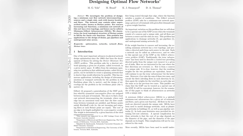 Designing Optimal Flow Networks