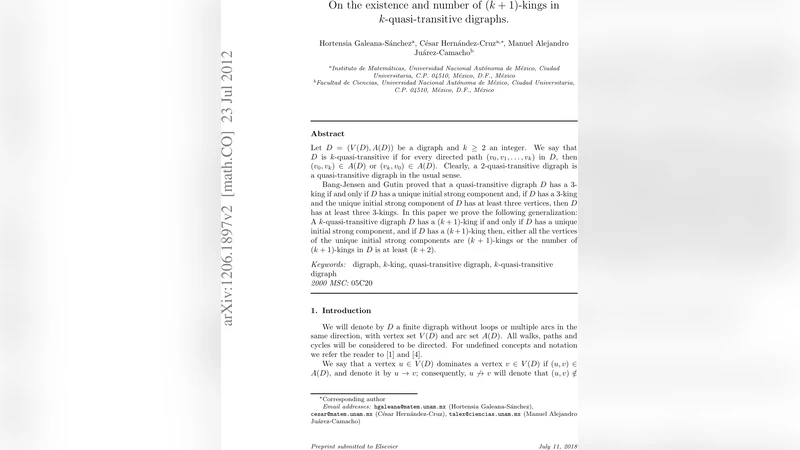 On the existence and number of $(k+1)$-kings in $k$-quasi-transitive   digraphs
