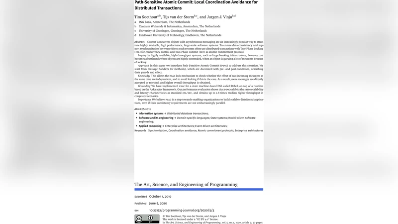 Path-Sensitive Atomic Commit: Local Coordination Avoidance for   Distributed Transactions