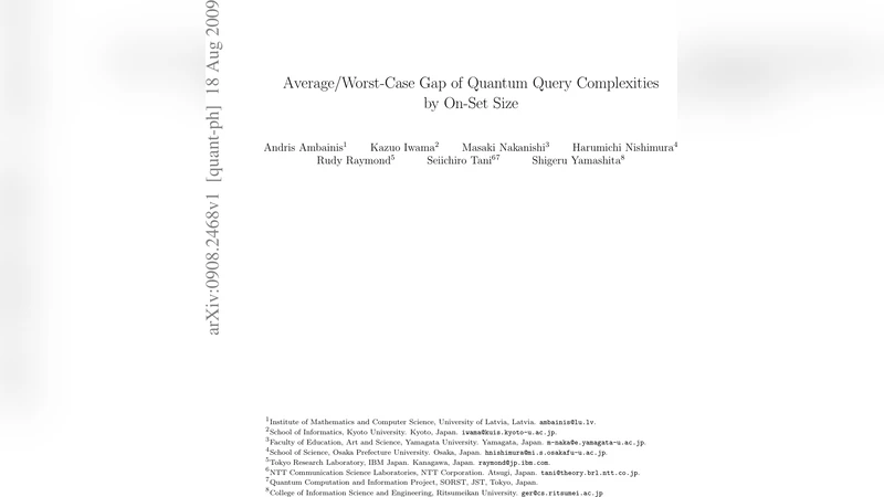 Average/Worst-Case Gap of Quantum Query Complexities by On-Set Size