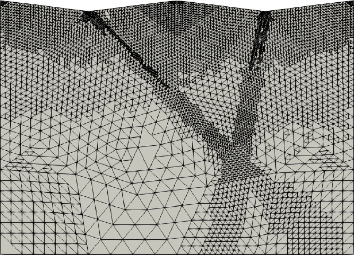 Comparison and Application of non-Conforming Mesh Models for Flow in Fractured Porous Media using dual {L}agrange multipliers