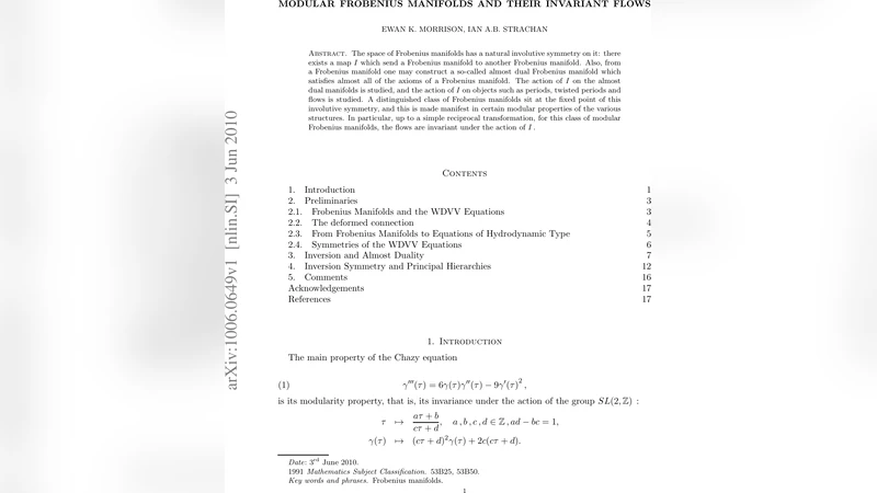 Modular Frobenius manifolds and their invariant flows