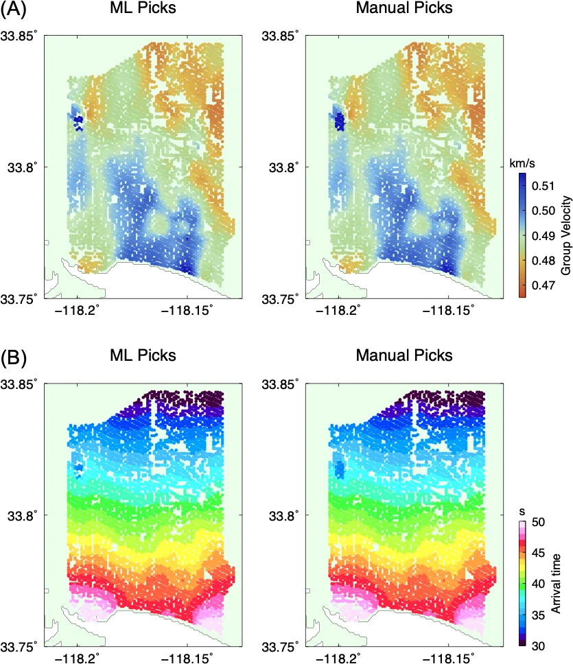 Extracting dispersion curves from ambient noise correlations using deep   learning
