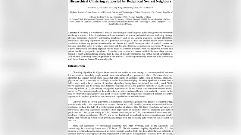 Hierarchical Clustering Supported by Reciprocal Nearest Neighbors