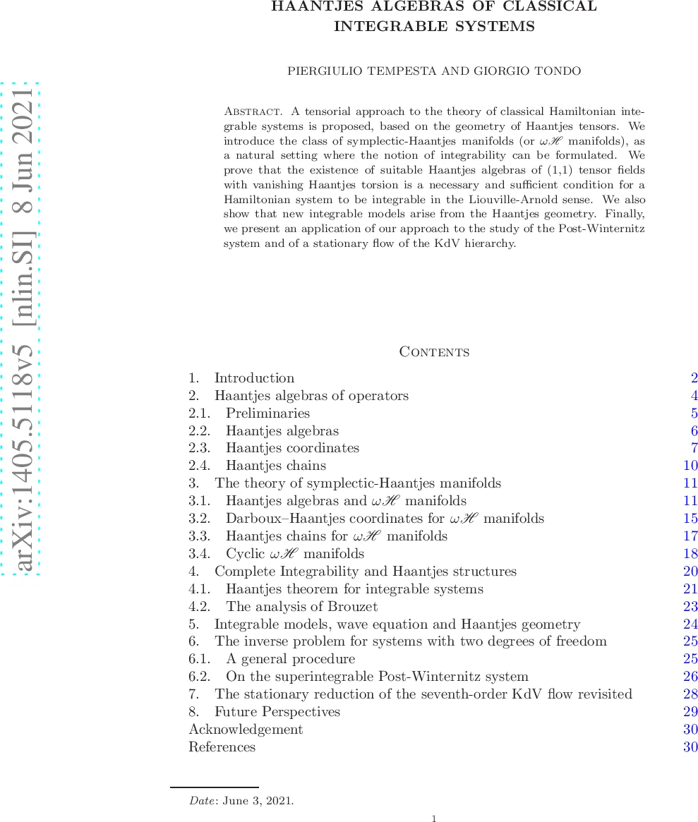 Haantjes Algebras of Classical Integrable Systems