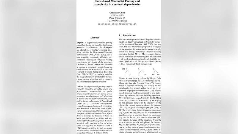 Phase-based Minimalist Parsing and complexity in non-local dependencies