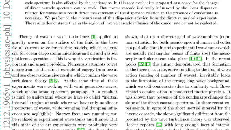 Direct numerical experiment on measuring of dispersion relation for   gravity waves in the presence of condensate
