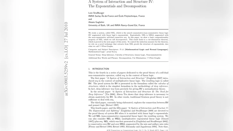 A System of Interaction and Structure IV: The Exponentials and   Decomposition