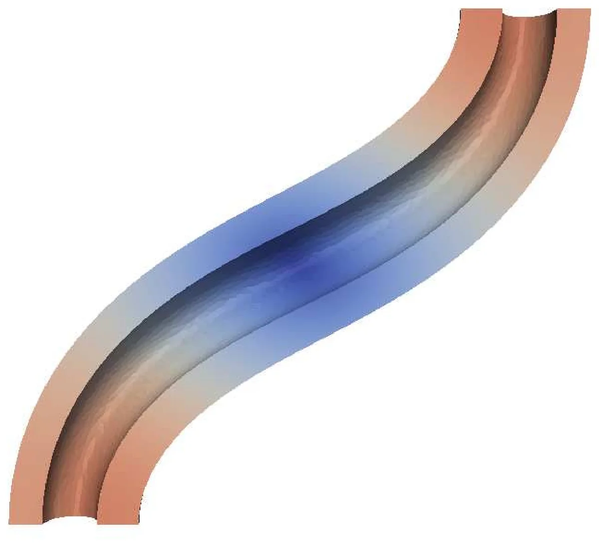 Morpho-elastic model of the tortuous tumour vessels