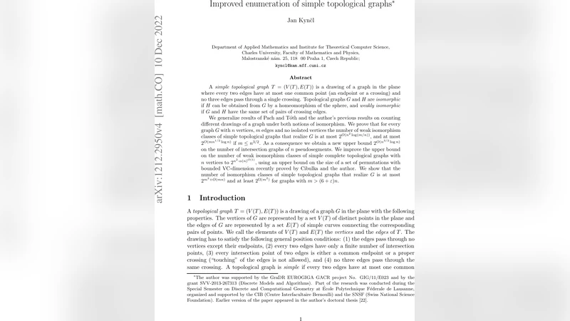 Improved enumeration of simple topological graphs