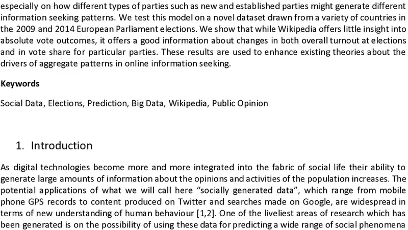Wikipedia traffic data and electoral prediction: towards theoretically   informed models
