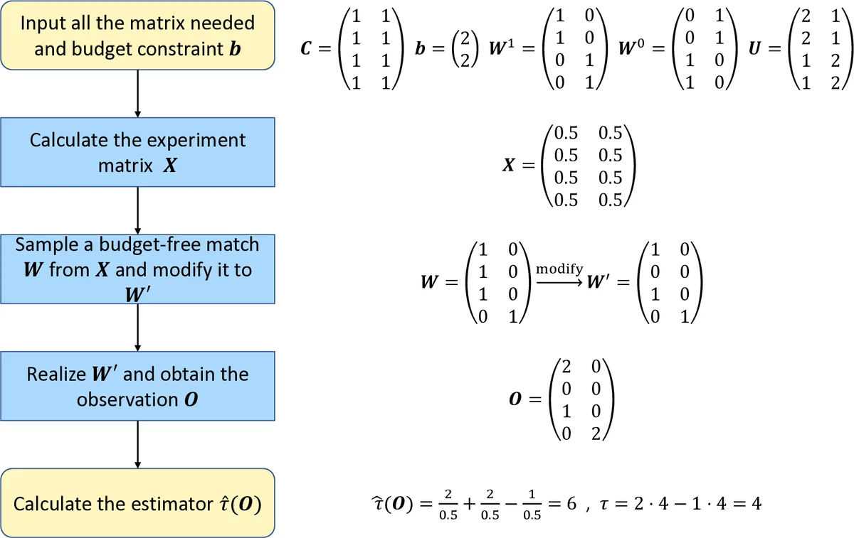Near-Optimal Experimental Design Under the Budget Constraint in Online Platforms