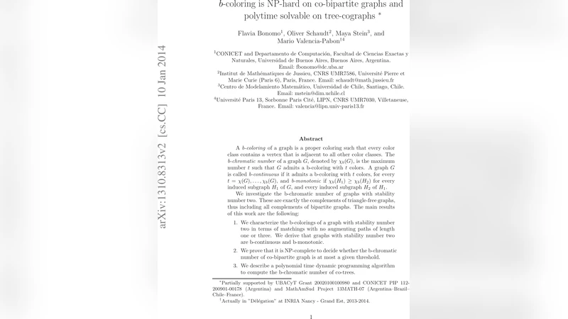 b-coloring is NP-hard on co-bipartite graphs and polytime solvable on   tree-cographs