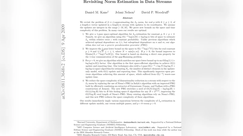 Revisiting Norm Estimation in Data Streams