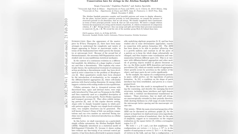 Conservation laws for strings in the Abelian Sandpile Model