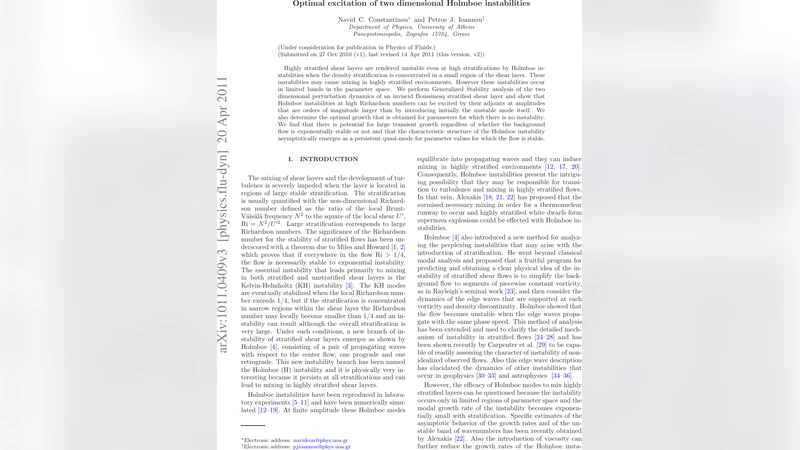 Optimal excitation of two dimensional Holmboe instabilities